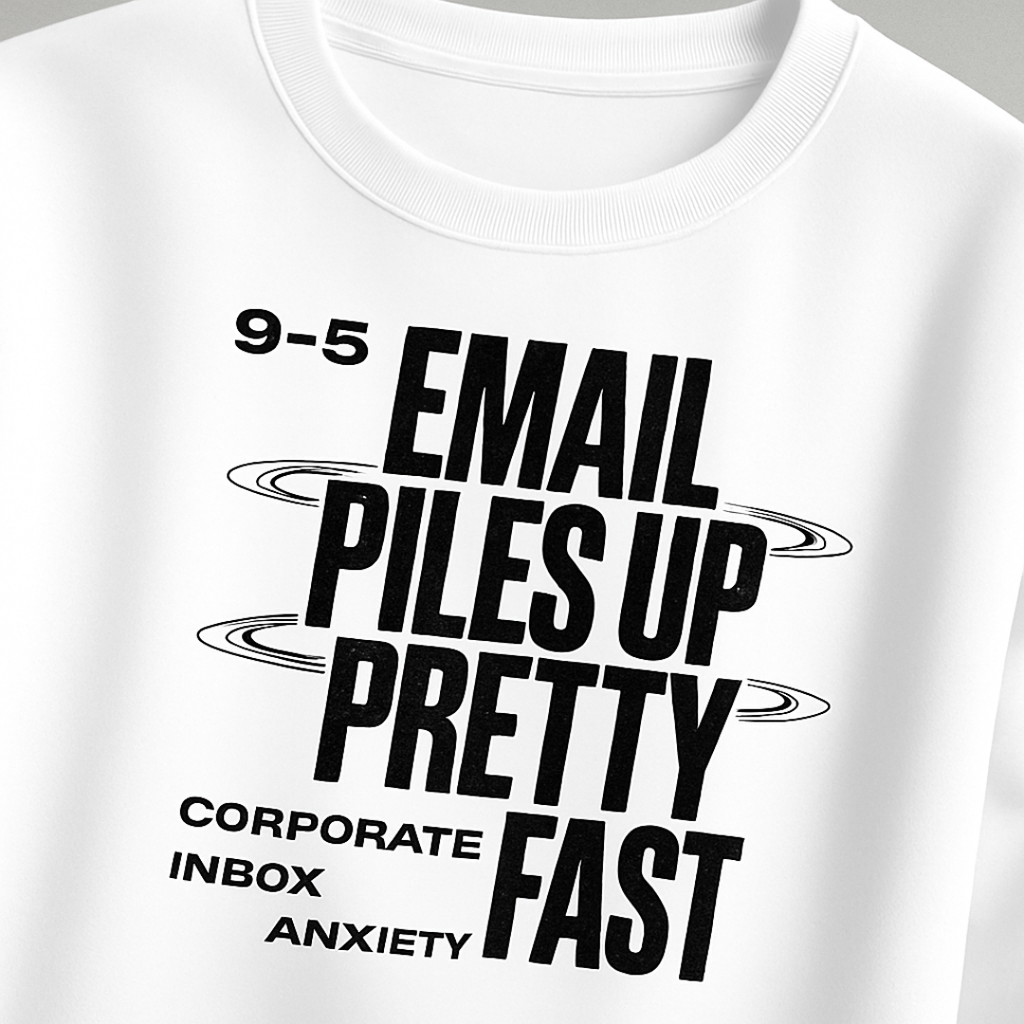 Email Anxiety Sweatshirt — Corporate Edition